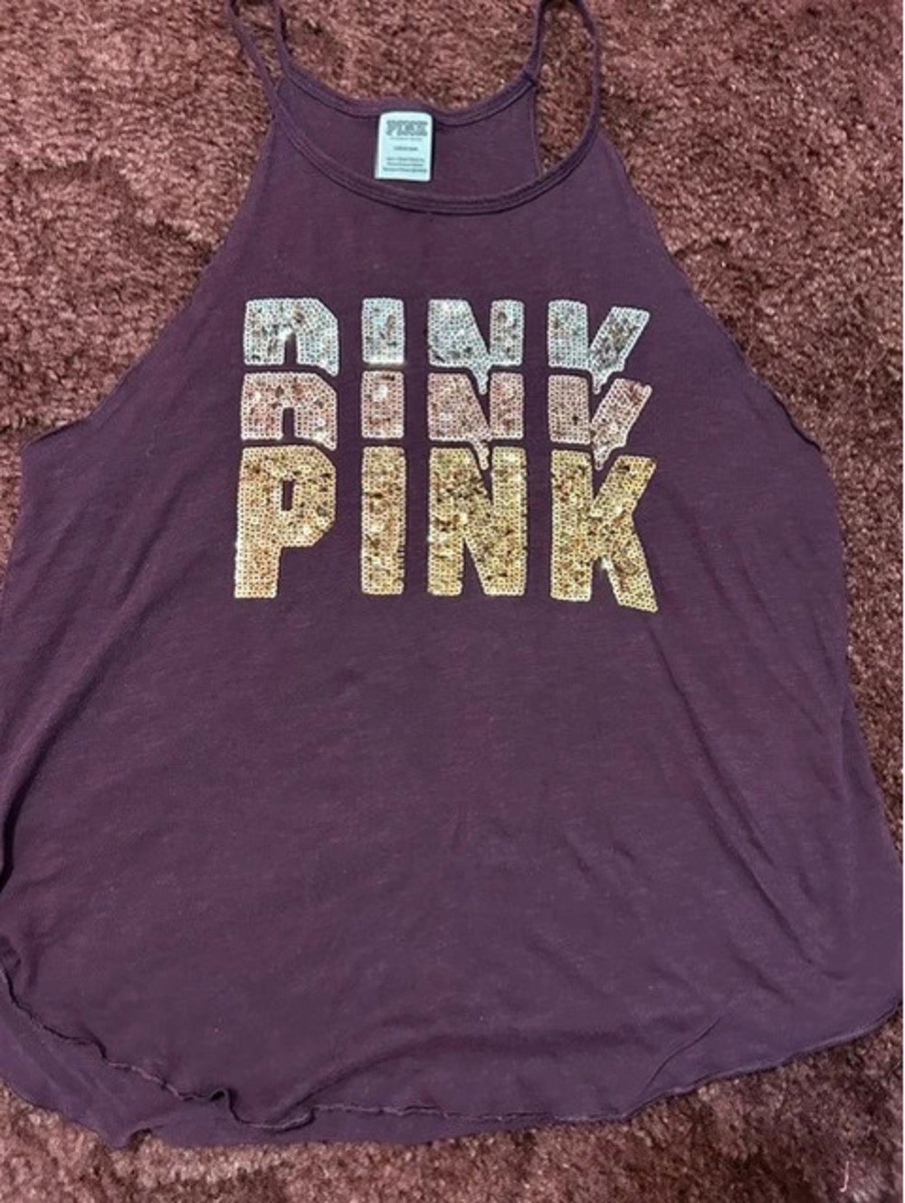 Victorias Secret Pink Tank with bling